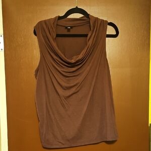 Elegant Brown Sleeveless Top